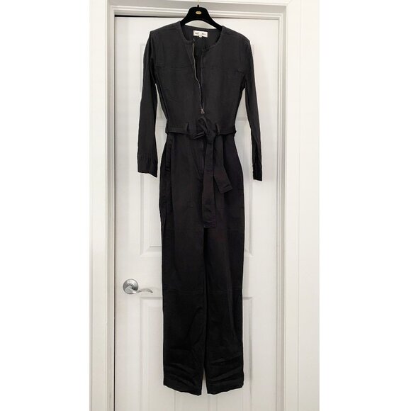 Alex Mill "Jo" Belted Jumpsuit in Black, size XS - Picture 3 of 11